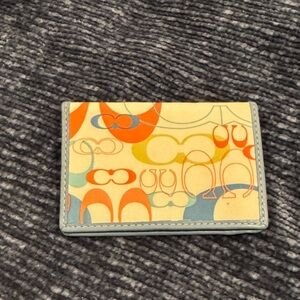 Coach Multicolor Card Holder